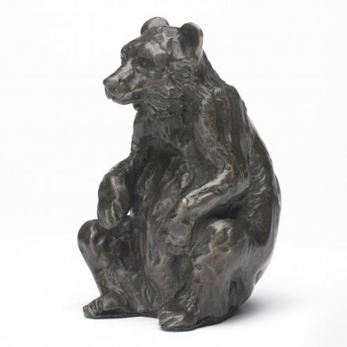 Bronze Bear Sculpture: Seated Bear by Sue Maclaurin