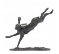 Bronze Hare Sculpture: Flying Hare II by Sue Maclaurin