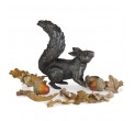 Bronze Squirrel Sculpture: Alert Squirrel by Jonathan Sanders