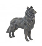 Bronze Dog Sculpture: Rough Collie by Sue Maclaurin