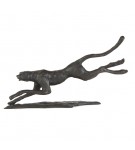 Bronze Cheetah Sculpture: Large Flying Cheetah Jonathan Sanders