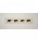 Limited Edition Elephant Print: Study for Running Baby Elephants by Jonathan Sanders