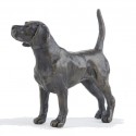 Bronze Dog Sculpture: Female Standing Beagle by Sue Maclaurin