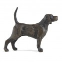 Bronze Dog Sculpture: Female Standing Beagle by Sue Maclaurin