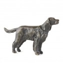 Bronze Dog Sculpture: Standing Cocker Spaniel