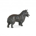 Bronze Dog Sculpture: Standing Corgi by Sue Maclaurin