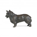 Bronze Dog Sculpture: Standing Corgi by Sue Maclaurin