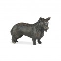 Bronze Dog Sculpture: Standing Corgi by Sue Maclaurin