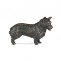 Bronze Dog Sculpture: Standing Corgi by Sue Maclaurin