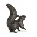 Bronze Squirrel Sculpture: Alert Squirrel