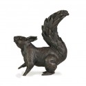 Bronze Squirrel Sculpture: Alert Squirrel