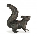 Bronze Squirrel Sculpture: Alert Squirrel