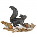Bronze Squirrel Sculpture: Alert Squirrel