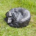 Bronze Dog Sculpture: Lying Setter by Elizabeth Foster