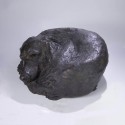 Bronze Dog Sculpture: Lying Setter by Elizabeth Foster