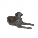 Bronze Dog Sculpture: Lying Labrador by Sue Maclaurin