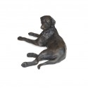 Bronze Dog Sculpture: Lying Labrador by Sue Maclaurin