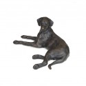Bronze Dog Sculpture: Lying Labrador by Sue Maclaurin