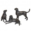 Bronze Dog Sculpture: Lying Labrador by Sue Maclaurin
