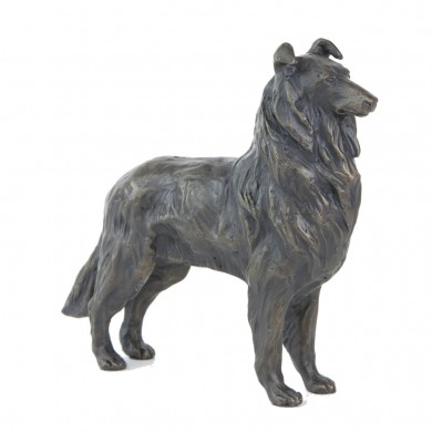 Bronze Dog Sculpture: Rough Collie by Sue Maclaurin