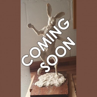 Bronze Hare Sculpture: Garden Dancing Hare by Sue Maclaurin (Life Size) **Coming Soon!**