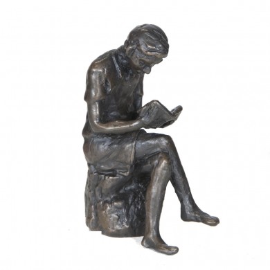 Wedgwood Museum Original Bronze Sculpture: Seated Boy II by Jonathan Sanders