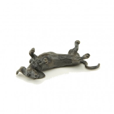 Bronze Dog Sculpture: Dachshund Maquette