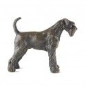 Bronze Dog Sculpture: Miniature Schnauzer by Sue Maclaurin