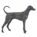 Bronze Dog Sculpture: Standing Dobermann (Full Tail) by Sue Maclaurin