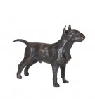 Bronze Dog Sculpture: Standing Bull Terrier by Sue Maclaurin 