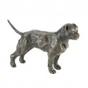 Bronze Dog Sculpture: Female Staffordshire Bull Terrier by Sue Maclaurin