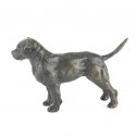 Bronze Dog Sculpture: Female Staffordshire Bull Terrier by Sue Maclaurin