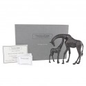 Bronze Giraffe Sculpture: Giraffe Mother and Baby by Jonathan Sanders