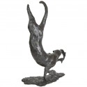 Bronze Otter Sculpture: Diving Otter by Sue Maclaurin