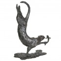 Bronze Otter Sculpture: Diving Otter by Sue Maclaurin