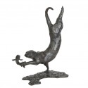 Bronze Otter Sculpture: Diving Otter by Sue Maclaurin