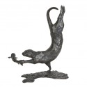 Bronze Otter Sculpture: Diving Otter by Sue Maclaurin