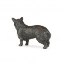 Bronze Dog Sculpture: Standing Corgi by Sue Maclaurin