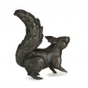 Bronze Squirrel Sculpture: Alert Squirrel