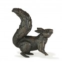 Bronze Squirrel Sculpture: Alert Squirrel