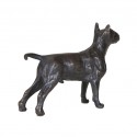 Bronze Dog Sculpture: Standing Bull Terrier by Sue Maclaurin 