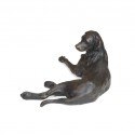 Bronze Dog Sculpture: Lying Labrador by Sue Maclaurin