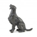 Bronze Dog Sculpture: Sitting Springer Spaniel by Sue Maclaurin