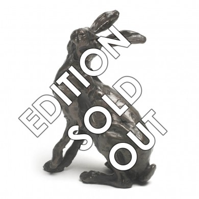 Bronze Hare Sculpture: Listening Hare by Sue Maclaurin