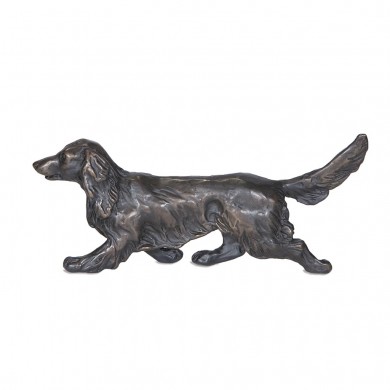 Trotting Long Haired Dachshund by Sue Maclaurin