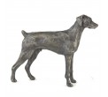 Bronze Dog Sculpture: Standing Dobermann (Docked) by Sue Maclaurin