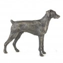 Bronze Dog Sculpture: Standing Dobermann (Docked) by Sue Maclaurin