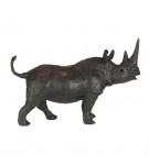 Bronze Rhino Sculpture: Bull Rhinoceros by Jonathan Sanders