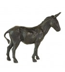 Bronze Donkey Sculpture: Standing Donkey by Sue Maclaurin