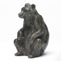 Bronze Bear Sculpture: Seated Bear by Sue Maclaurin